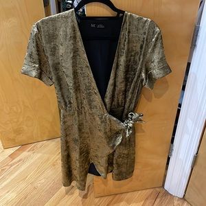 Zara TRF Gold Dress - Size S